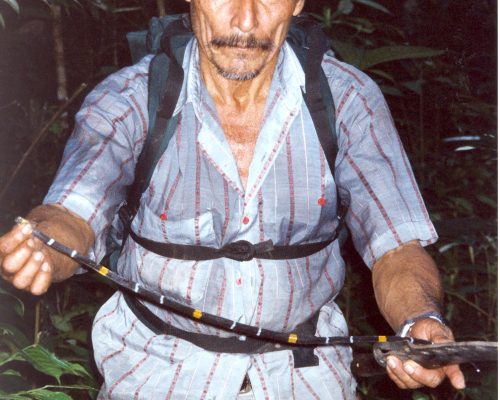 Don Gilber with coral snake